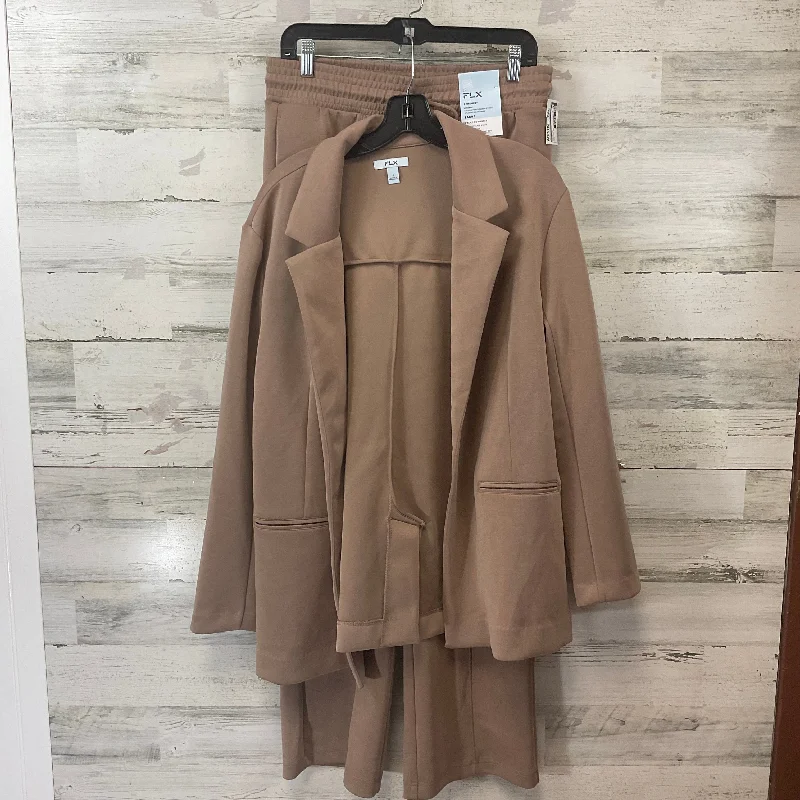 Today’s Deal Pants Set 2pc By Flx In Brown, Size: L